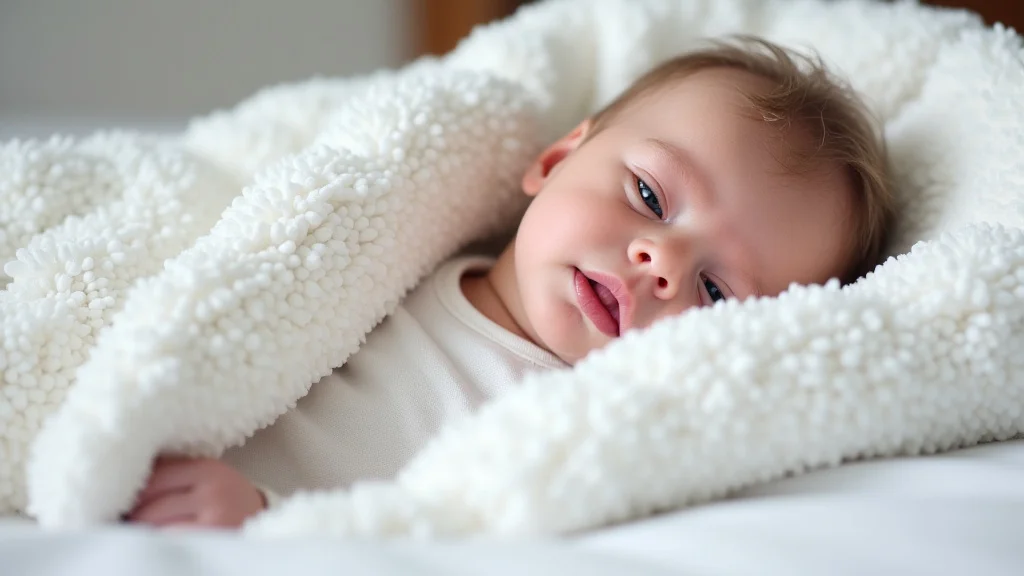 This image shows a happy baby sleeping soundly in a comfortable sleep sack, illustrating choosing the best sleep sack baby.