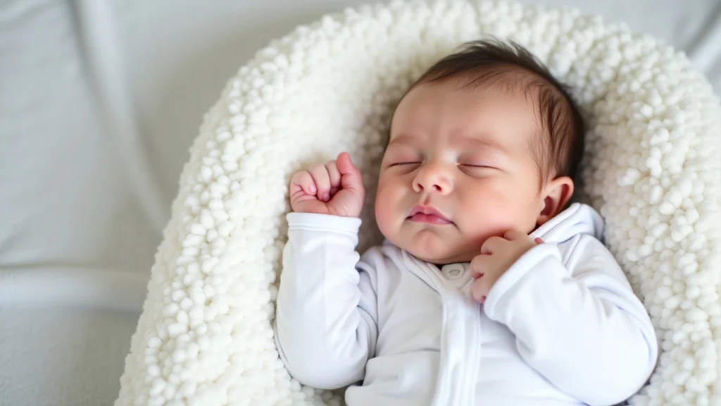 The image shows a baby sleeping soundly in a cozy sleep sack, illustrating choosing the best for babies.